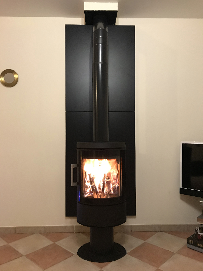 Installation d'un poêle à bois 3110